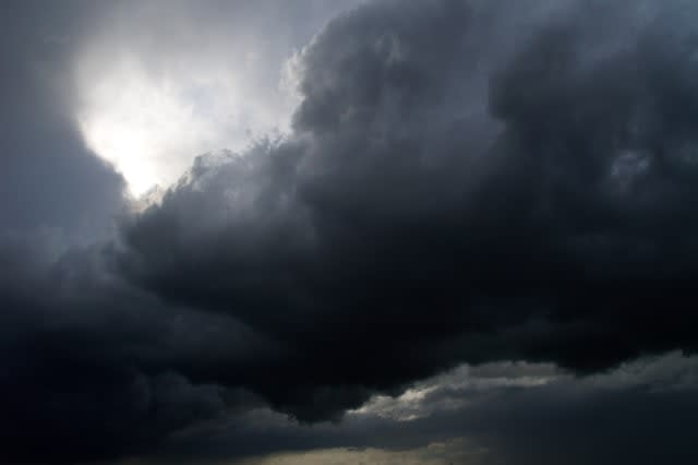 overcast sky with storm clouds