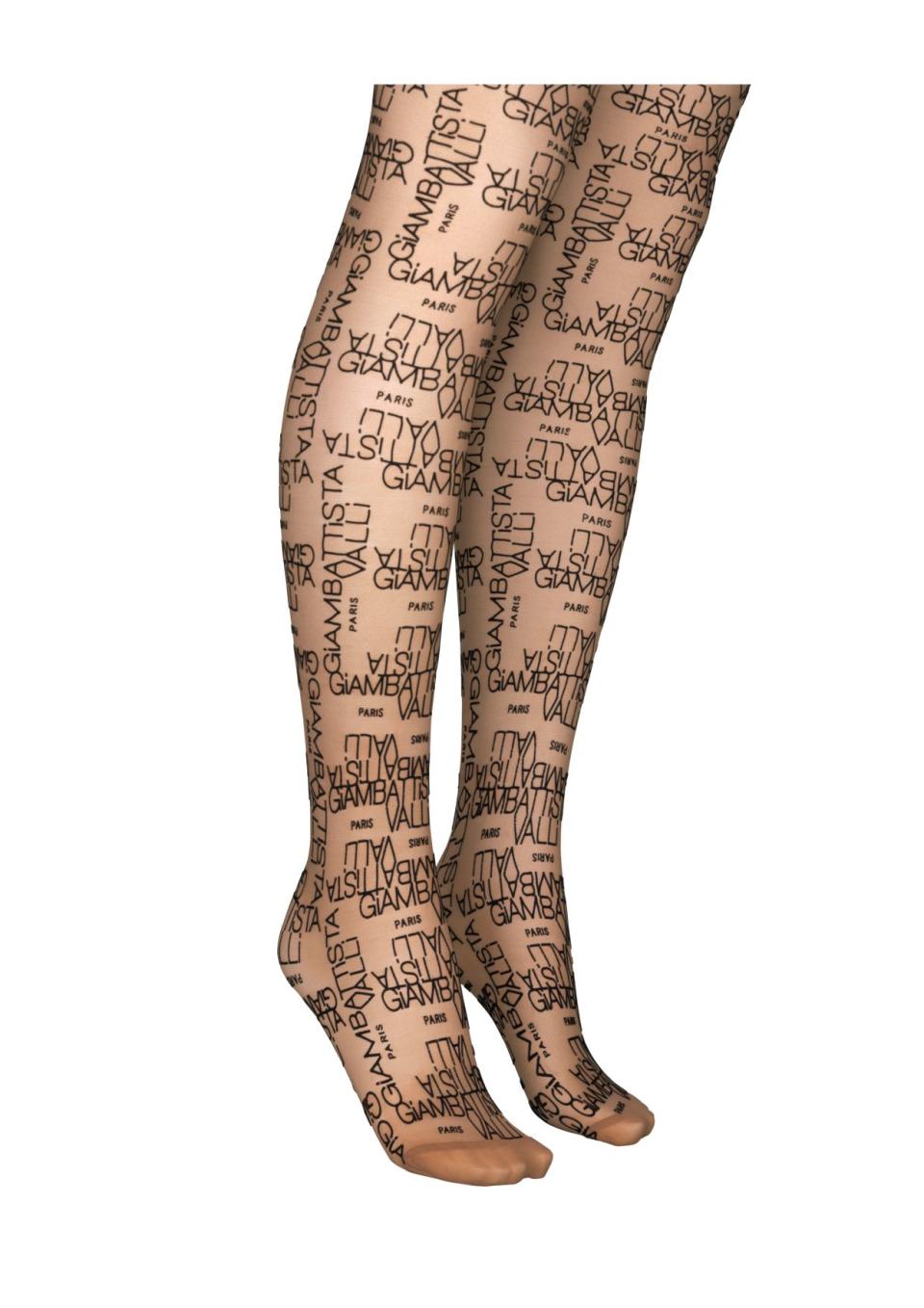 Sheer logo tights, $49.95. (PHOTO: H&M)