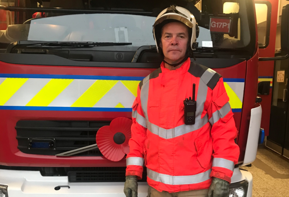 WM Paul Marston has been a firefighter for almost 30 years. (GMFRS)