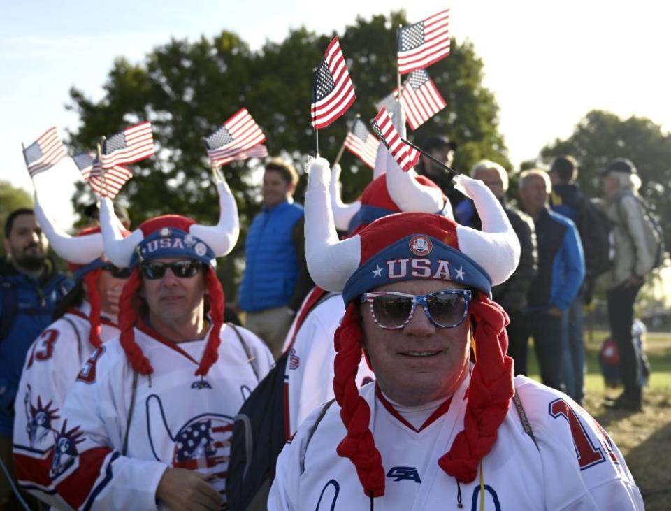 Not much for the USA to smile about at the moment at the Ryder Cup. (Getty)