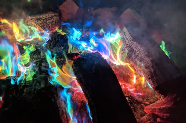 A Mystical Fire colorant so you can turn your fire into a mesmerizing light show