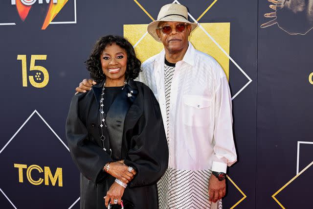 <p>Gilbert Flores/Variety via Getty </p> LaTanya Richardson and Samuel L. Jackson on April 18, 2024 in Hollywood, California.