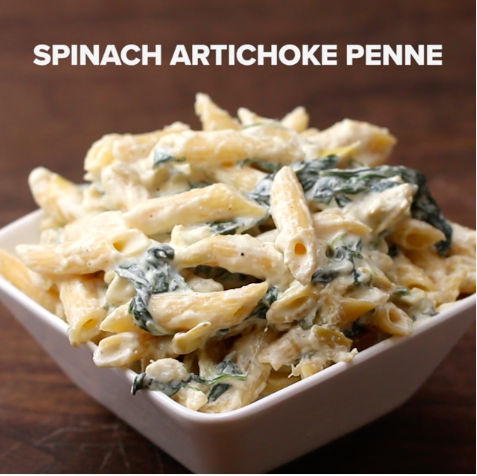 spinach artichoke pasta