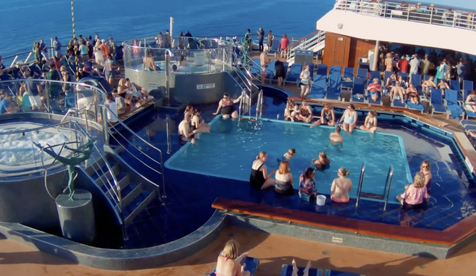 Consultants on the deck of the cruise