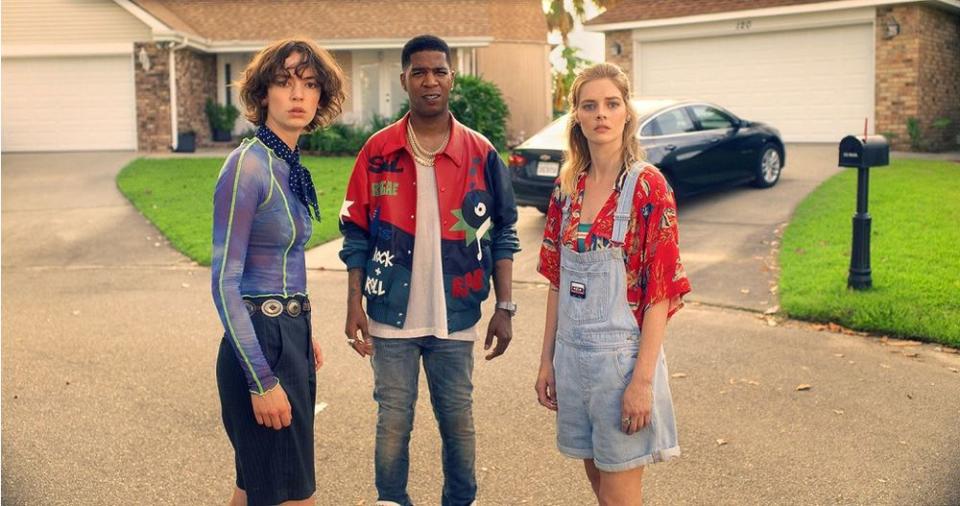 (Left to right) Brigette Lundy-Paine, Scott Mescudi and Samara Weaving | Orion Pictures