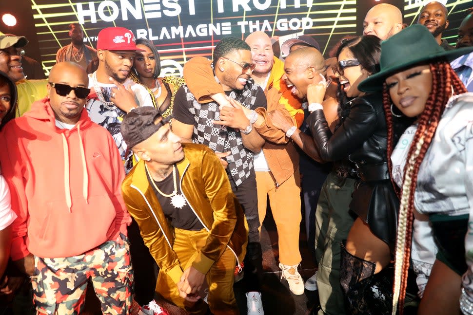 Jermaine Dupri, Papoose, Ma, Nelly, Fat Joe, Ja Rule, Ashanti and Lil' Mo attend VERZUZ