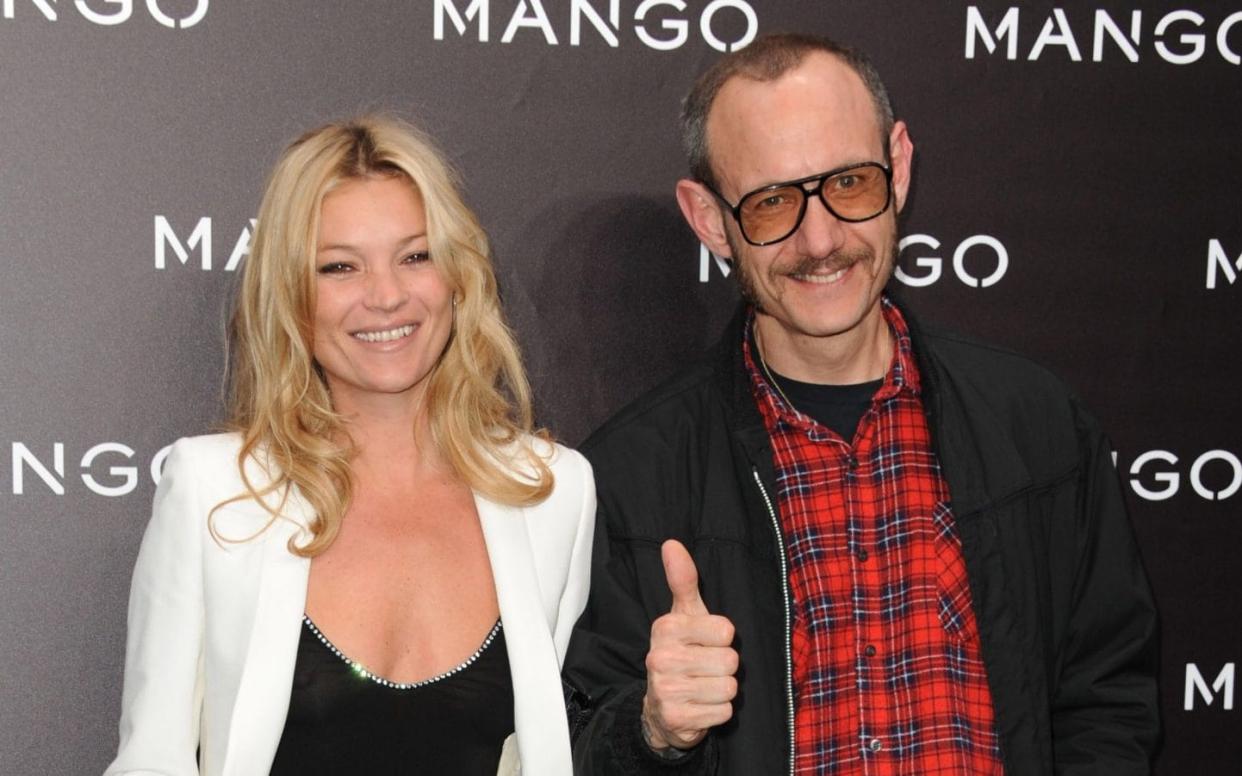 Kate Moss and Terry Richardson attending the Mango fashion show at the Centre Pompidou modern art museum in Paris, France - ABACA