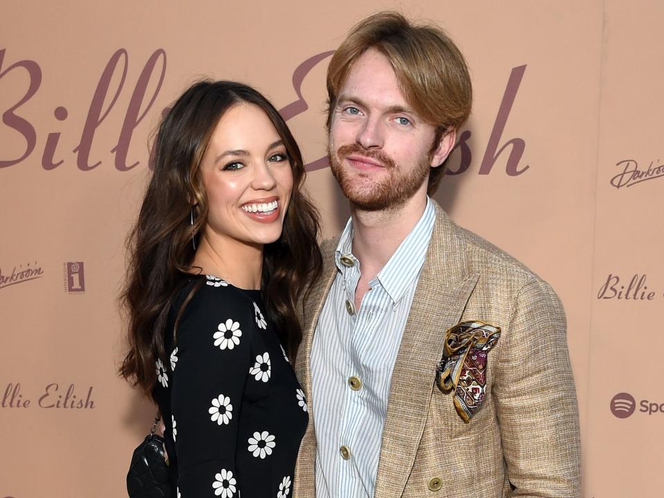 Claudia Sulewski and Finneas attend the "Happier Than Ever: The Destination" celebration, presented by Billie Eilish and Spotify, for the new album on July 29, 2021 in Los Angeles, California