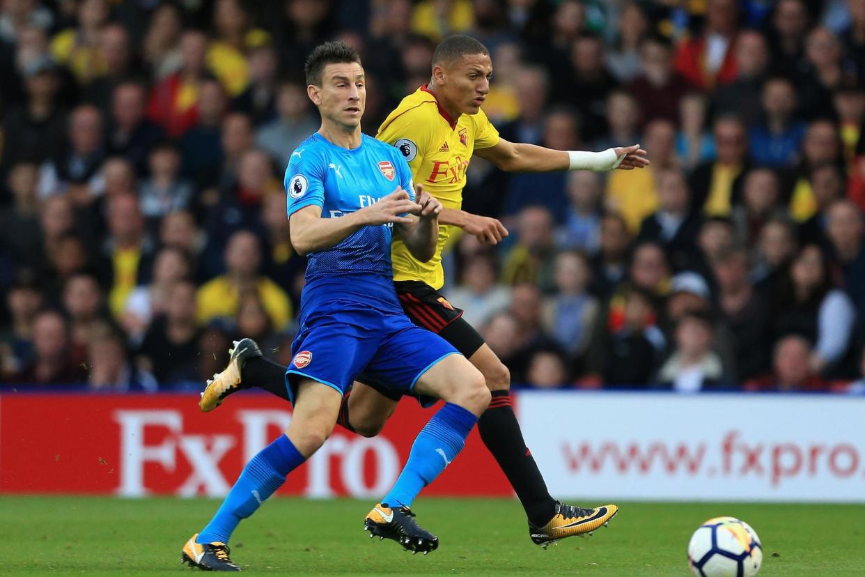 Good news | Koscielny was forced off against Watford: Stephen Pond/Getty Images