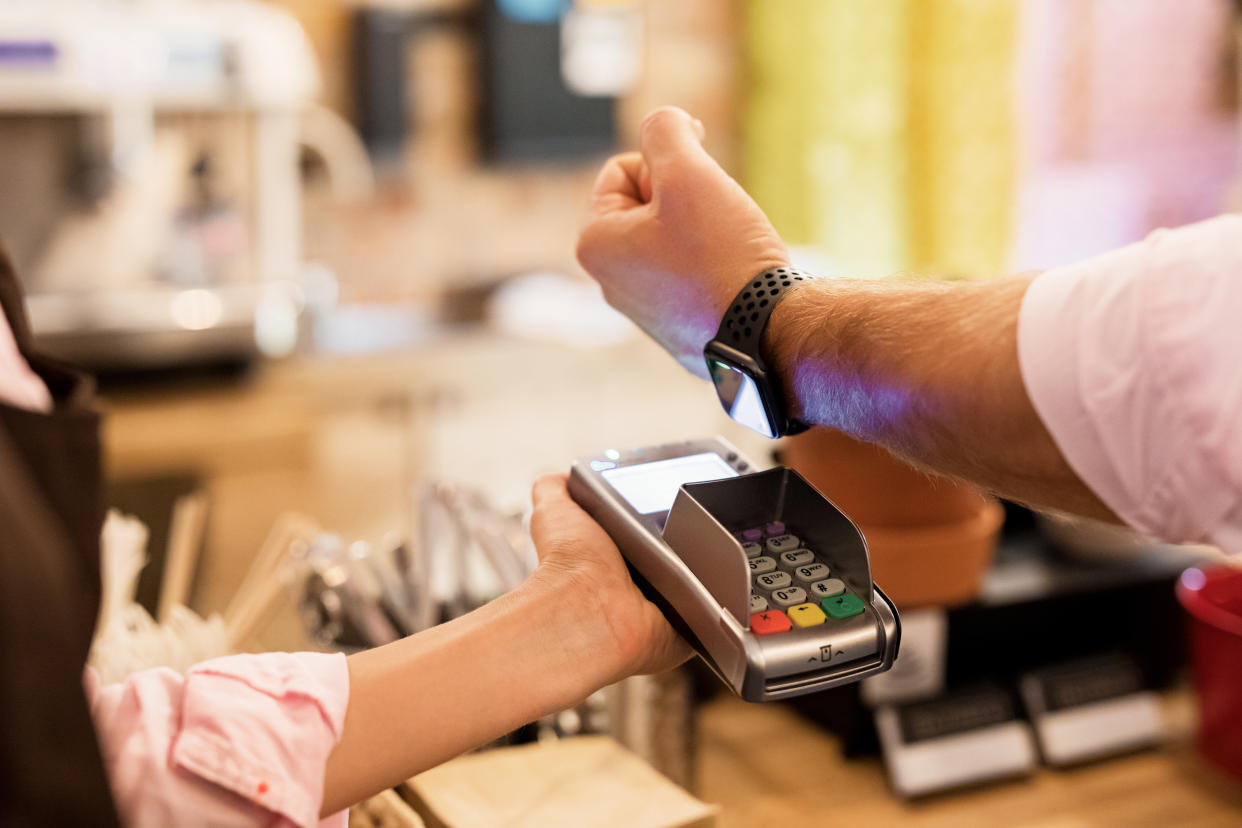 Wearables are an easy way to pay for items securely. (Photo: Getty)