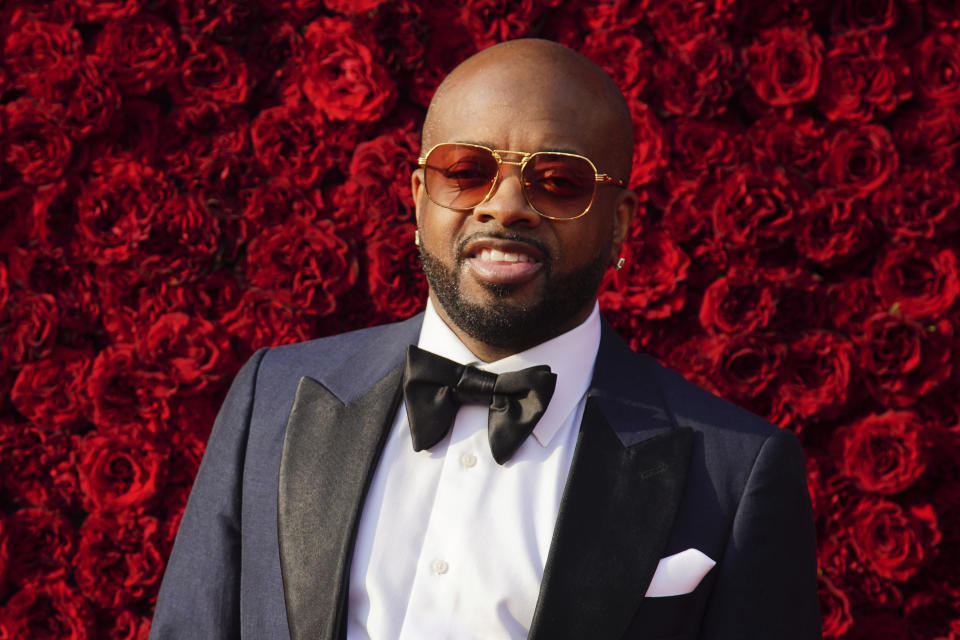 Jermaine Dupri poses for a photo on the red carpet at the grand opening of Tyler Perry Studios on Saturday, Oct. 5, 2019, in Atlanta. (Photo by Elijah Nouvelage/Invision/AP)