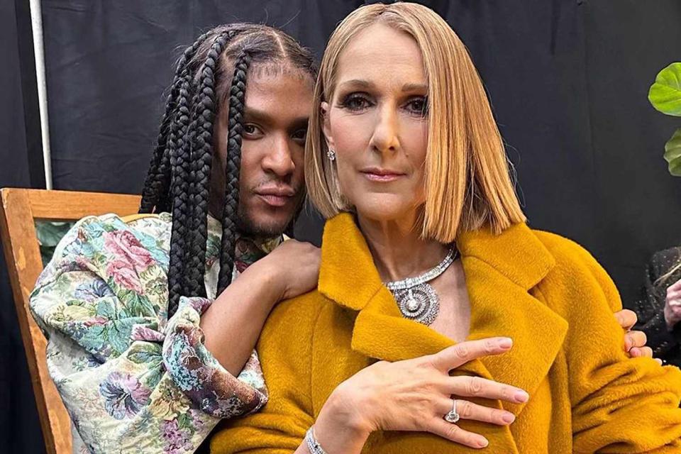 <p>Law Roach/ Instagram</p> Law Roach and Celine Dion at the 2024 Grammys