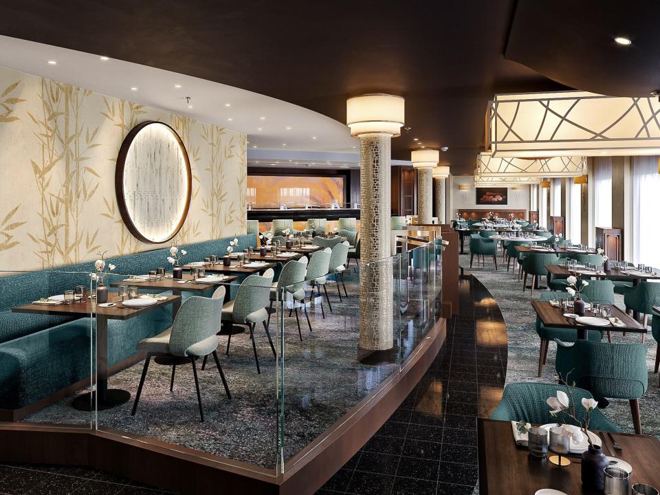 A rendering of the Umi Uma restaurant