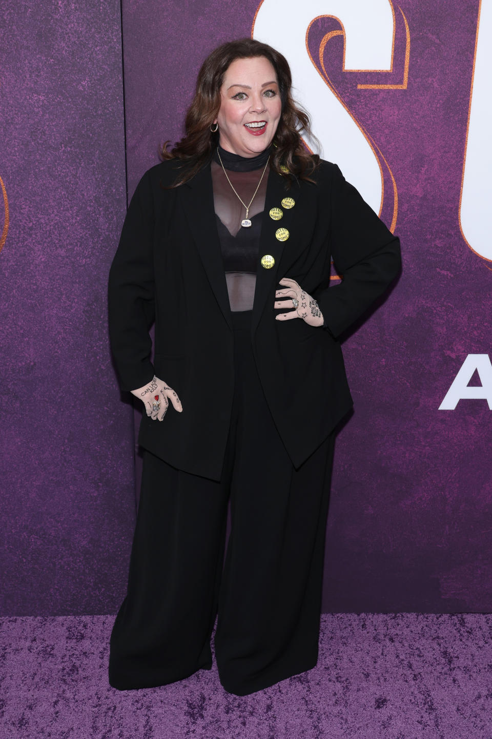 NEW YORK, NEW YORK - APRIL 18: Melissa McCarthy attends the "Suffs" Broadway Opening Night at Music Box Theatre on April 18, 2024 in New York City. (Photo by Cindy Ord/Getty Images)