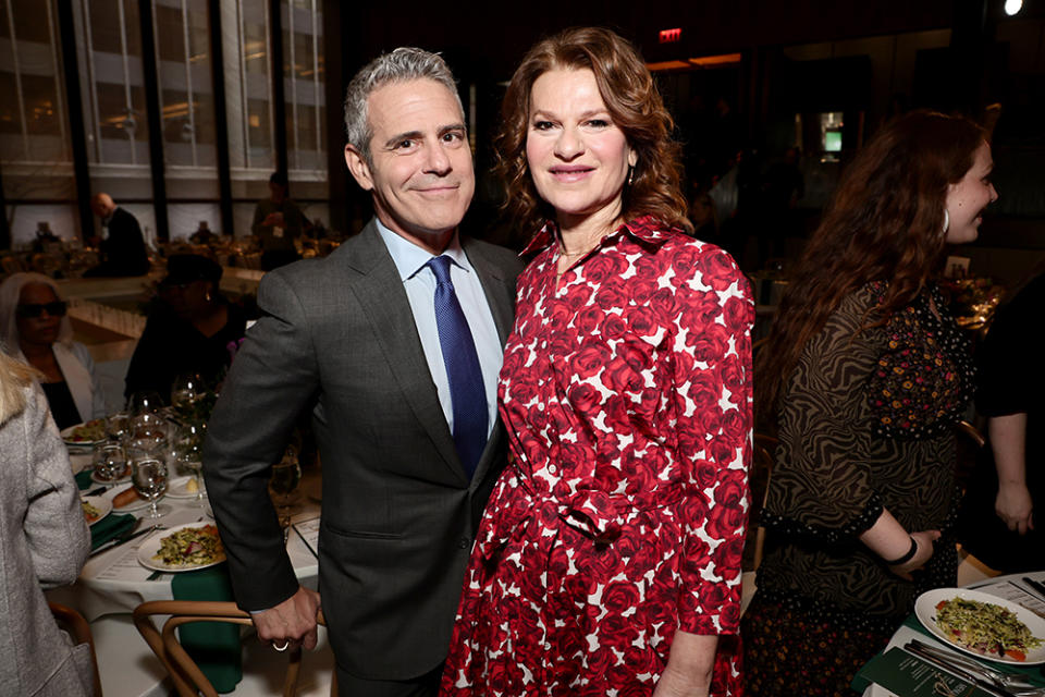 Andy Cohen and Sandra Bernhard