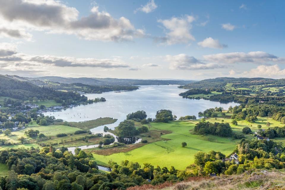 A view of Lake Windermere from Loughrigg Fell (Getty Images)