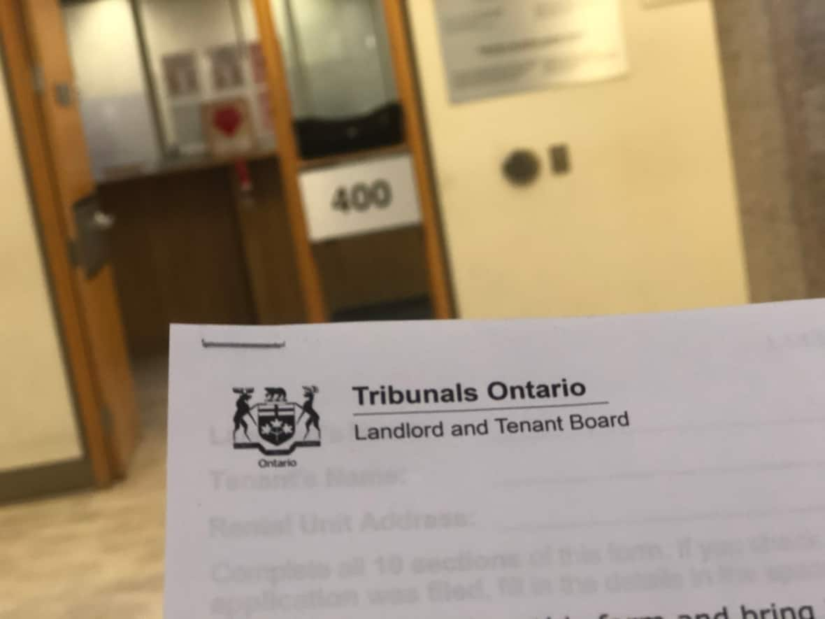 In a new report, Tribunal Watch Ontario says there were 53,000 unresolved cases at the Landlord and Tenant Board as of March 2023 — impacting at least one million Ontarians. (Amanda Pfeffer/CBC - image credit)