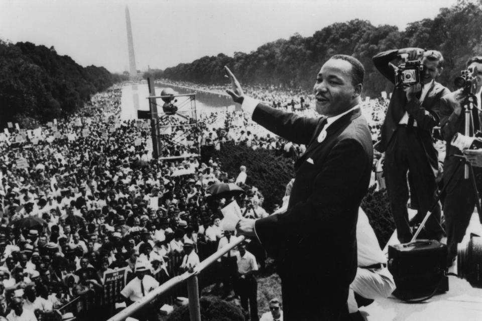 The Rev. Martin Luther King Jr. delivered his “I Have a Dream” speech during the March on Washington in August 1963.