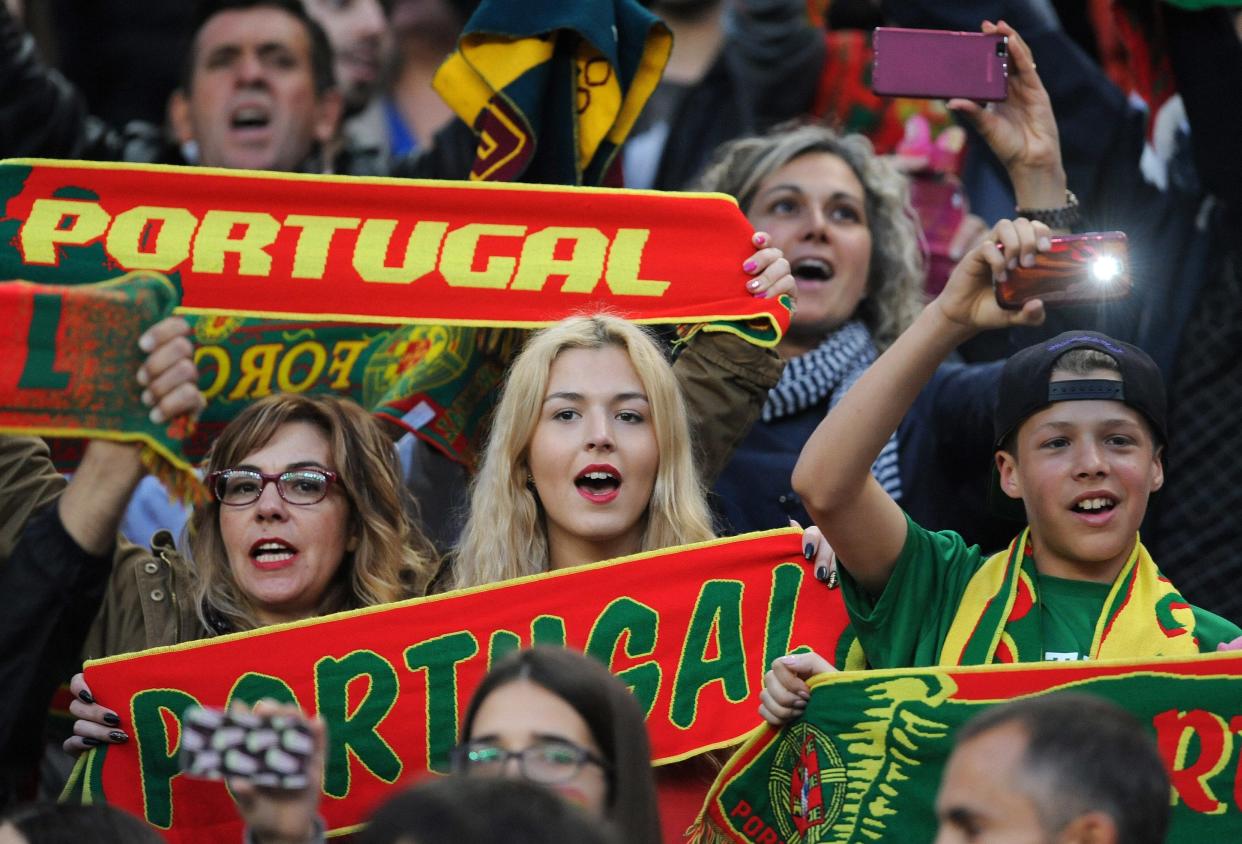 In this 2016, fans root for Portugal at Dragão Stadium in Porto, Portugal.