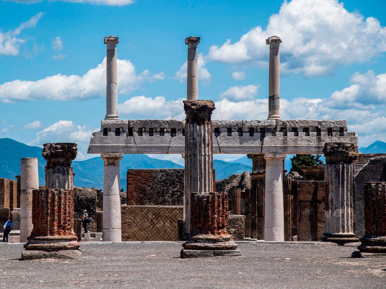 A tourist has returned pilfered artefacts to Pompeii after 15 years of bad luck (AFP via Getty Images)