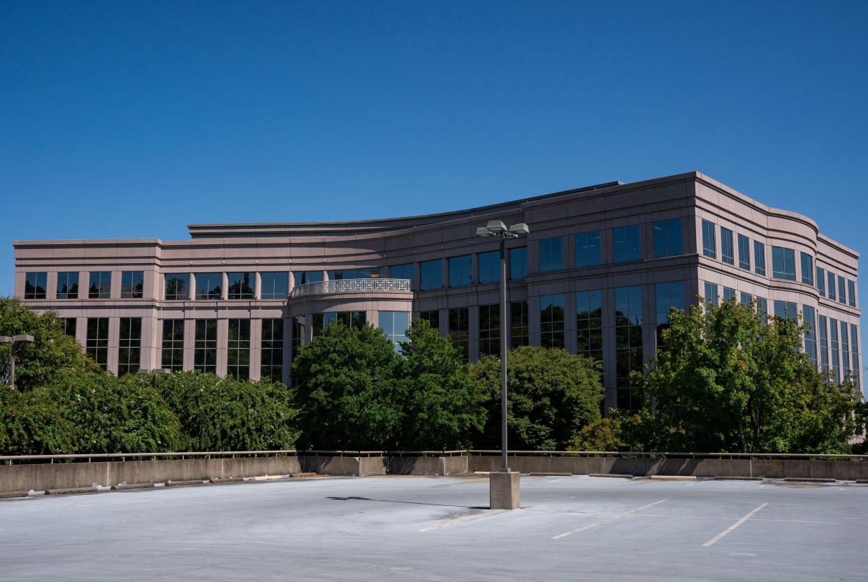 A building that according to Tennessee state records houses the office of Tenet Media, a Nashville-based company that has posted nearly 2,000 videos on Youtube in less than a year, is seen in Nashville, Tennessee, on Sept. 5, 2024.