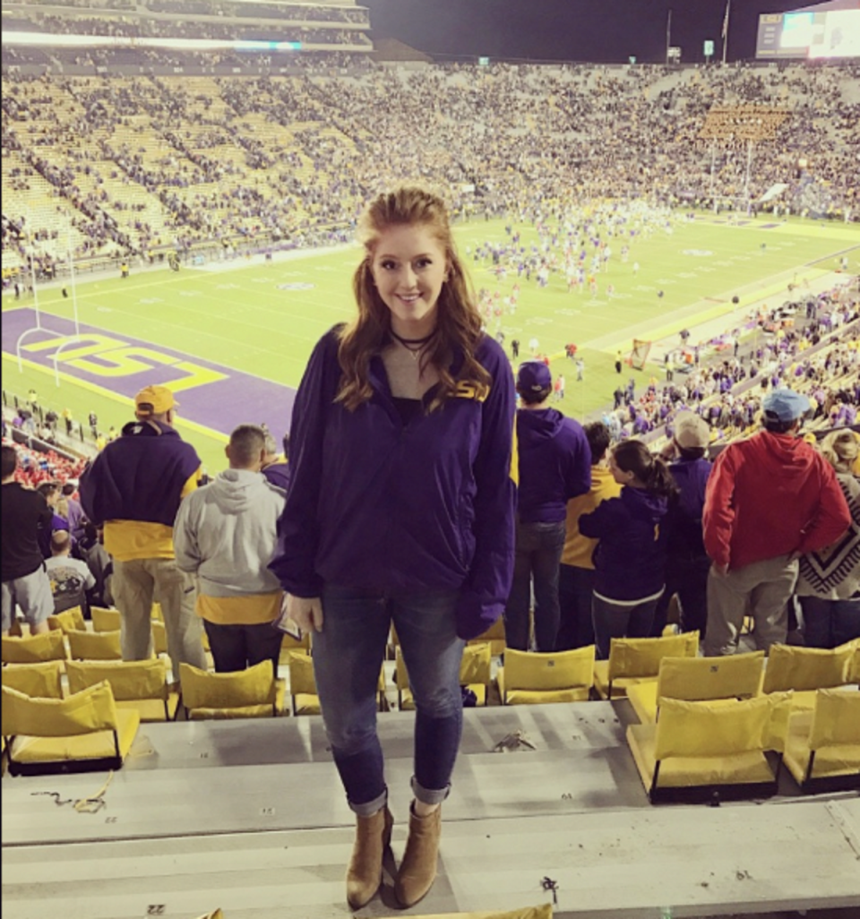 Samantha Brennan worked at LSU’s football recruting office at the time of her assault in 2016 (Samantha Brennan)