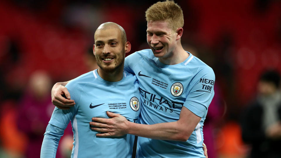 Sealing the Premier League trophy with victory against Manchester United is appealing to Manchester City’s Kevin De Bruyne.