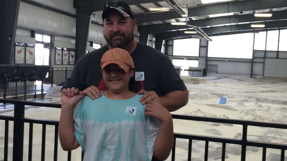 Carpenter and Vivi enjoy an outing to Ashfall Fossil Beds State Historical Park in Royal, Nebraska, in 2015. - Shannon Carpenter