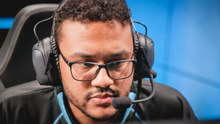 Counter Logic Gaming support Zaqueri “aphromoo” Black (Riot Games/lolesports)