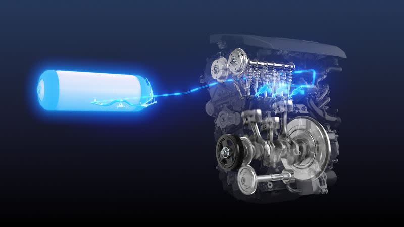 豐田氫燃料引擎。（圖／翻攝Toyota網站）