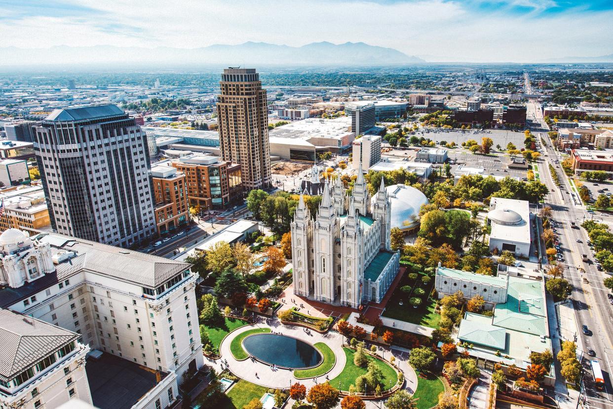 Salt Lake City aerial view