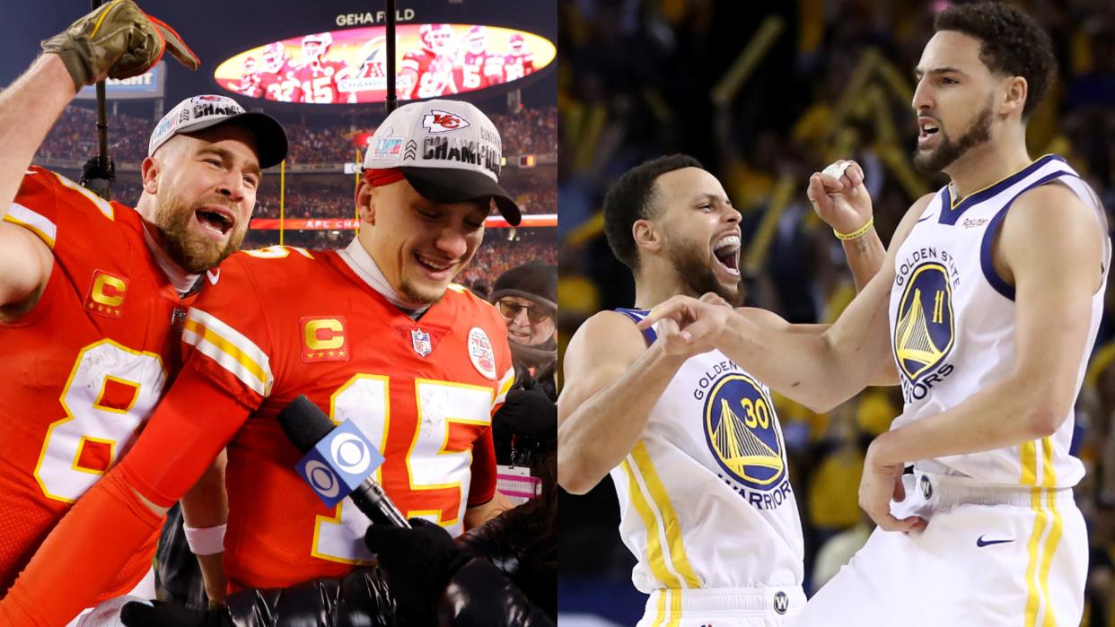  Mahomes & Kelce take on Curry & Thompson in The Match 2023 