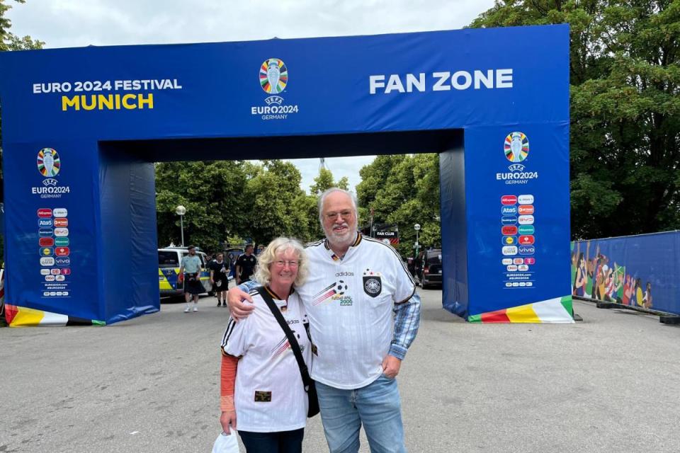 Germany fans at the Euro 2024 fan park in Munich <i>(Image: Newsquest)</i>