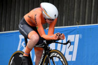 Cycling - UCI Road World Championships - Women Individual Time Trial - Bergen, Norway - September 19, 2017 - Anna van Der Breggen from The Netherlands in action. NTB Scanpix/Marit Hommedal via REUTERS ATTENTION EDITORS - THIS IMAGE WAS PROVIDED BY A THIRD PARTY. NORWAY OUT. NO COMMERCIAL OR EDITORIAL SALES IN NORWAY.