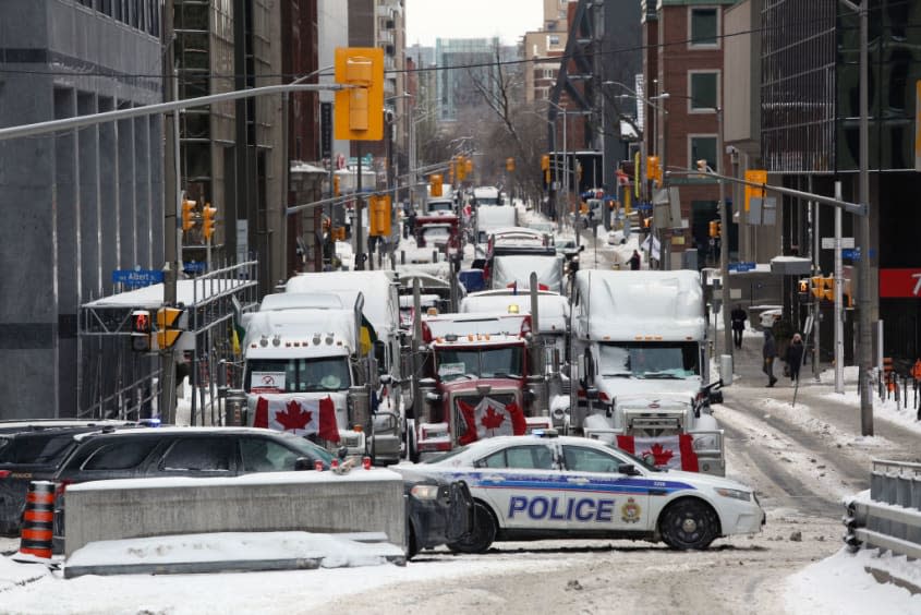 Canadian trucker protest