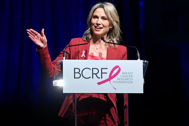 <p>Noam Galai/Getty</p> Amy Robach at a Breast Cancer Research Foundation event in October 2022