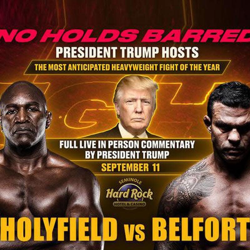 Donald Trump alternate live boxing telecast