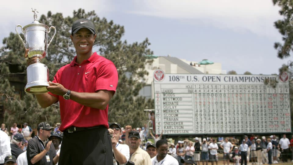 Woods celebrates his third US Open victory in 2008. - Robert Galbraith/Reuters
