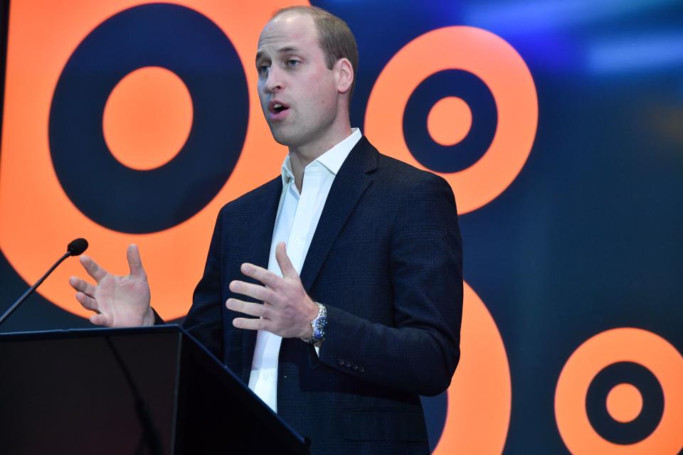 The Duke delivers his speech (Getty)