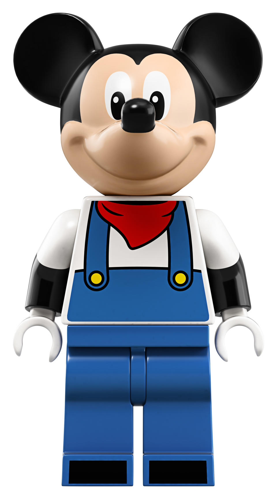 Take a close look at the Mickey figure included in the Disney Train and Station Lego set. (Photo: Lego)