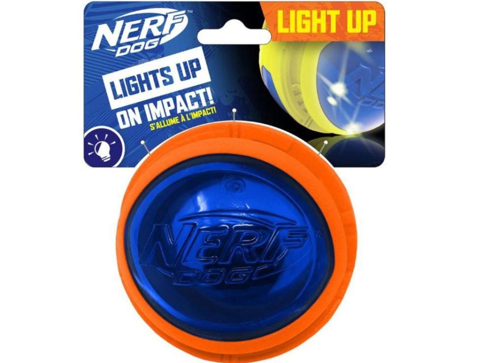 Recalled dog toy, NERF Megaton LED. PIcture: Product Services Australia