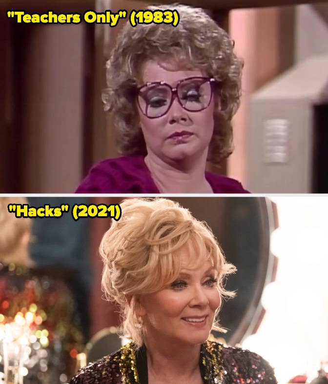 Then: She starred as Shari on Teachers Only.Now: She won the Emmy for Outstanding Lead Actress in a Comedy Series for her portrayal of Deborah Vance on Hacks. 