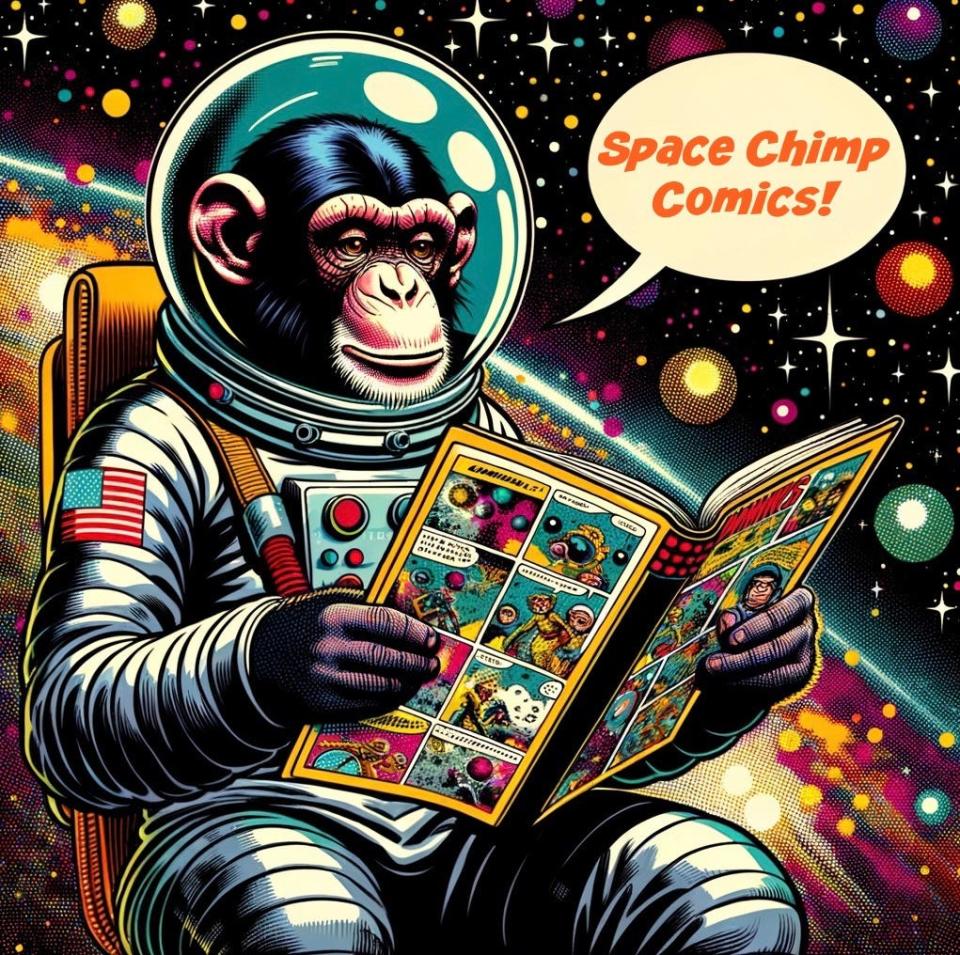 Engagement Editor and News Columnist John A. Torres has started his own comic book company with his son called Space Chimp Comics.