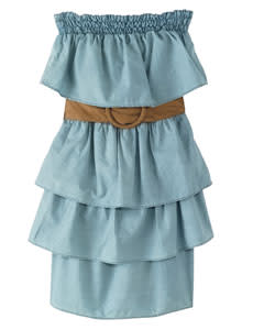 Belted cotton dress, $49, dollhouse.com