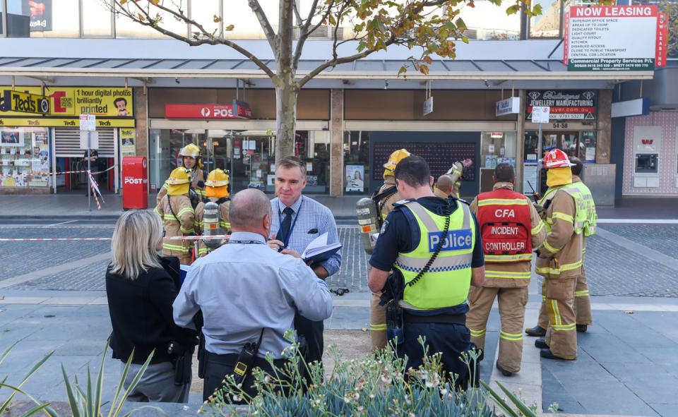 The investigation is ongoing and people have been asked to avoid the area. Photo: AAP