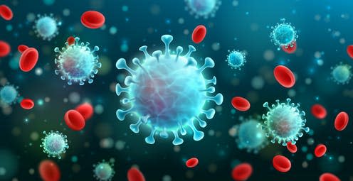   <span class="attribution"><a class="link " href="https://www.shutterstock.com/image-vector/vector-coronavirus-2019ncov-virus-background-disease-1660181482" rel="nofollow noopener" target="_blank" data-ylk="slk:Fotomay/Shutterstock;elm:context_link;itc:0;sec:content-canvas">Fotomay/Shutterstock</a></span>