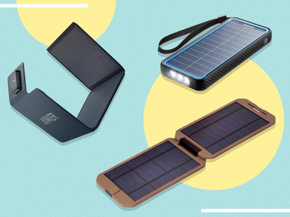 We tested a variety of devices, from large, fold-out models to power banks with built-in panels (iStock/The Independent)