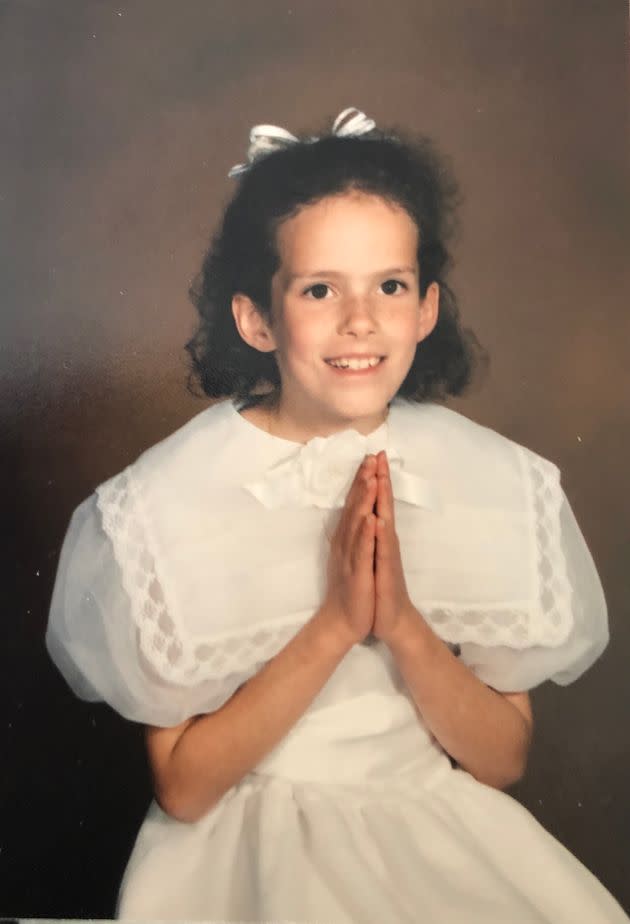 The author on the day of her First Communion. (Photo: Photo Courtesy Of Casey Kleczek)