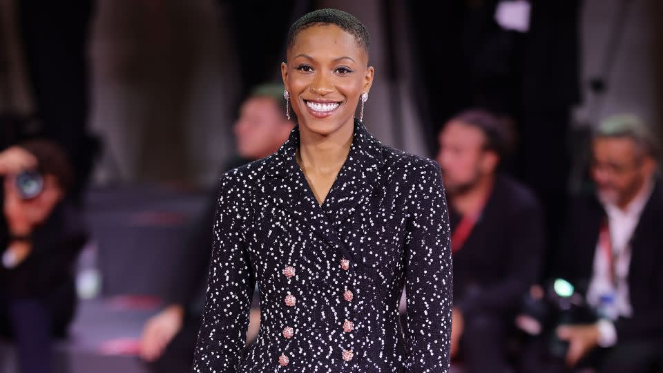 Actress and comedian Jonica T. Gibbs wore a double-breasted Chanel dress to the premiere of her new movie "Dogman". - Andreas Rentz/Getty Images