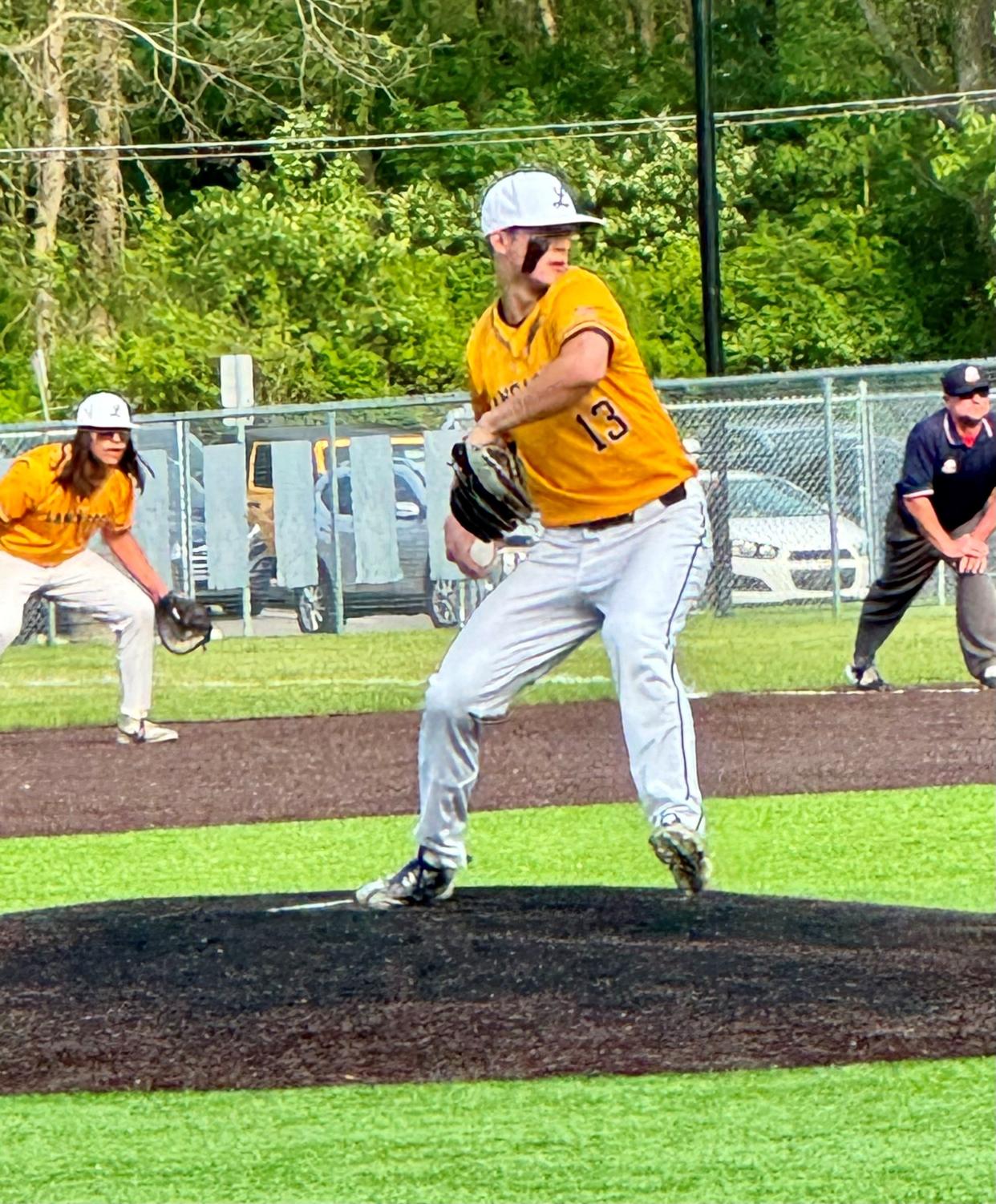 Lancaster senior Dylan Bird pitched a complete-game 3-0 shutout win over Pickerington Central on Wednesday.